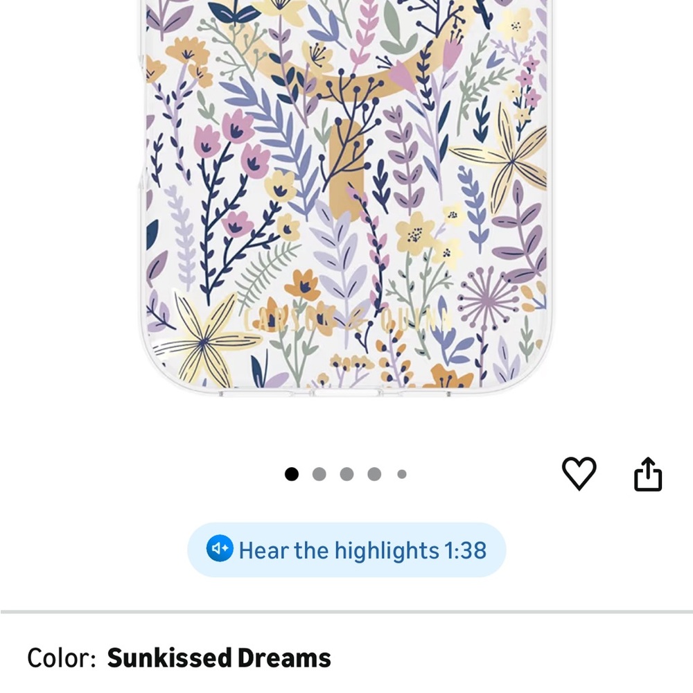 Floral Patterned Phone Case AND Battery Pack